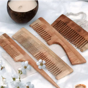 Neem Wooden Comb – Nature’s Touch for Healthy Hair (Design name - Comb-2)