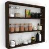 Armish Art New Beautiful Wall Shelves For Kitchen /Jar Stand,Cup,Spice,Kitchen Shelf For Home/Kitchen MDF (Medium Fiber) Wall Shelf (Number of Shelves - 3,