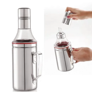 KITCHENWARE Oil Dropper Steel Oil Container/Dispenser 1000ML (pack of 2)