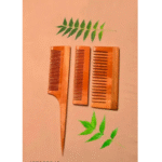 Neem Wooden Comb – Nature’s Touch for Healthy Hair (Design no-Comb-5)
