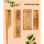 Neem Wooden Comb – Nature’s Touch for Healthy Hair (Design no-Comb-8)