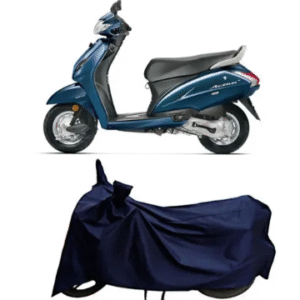 Honda Activa Bike Cover/Scooty Cover with Side Mirror Pocket.100% Water Resistant (Blue).