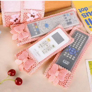 Remote Cover | Ideal for D2H, DTH & (A/C) Remote | Fabric Remote Control Case Cover (SET OF 3 PCS )