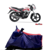 Tvs Sport ks Bike Cover/Scooty Cover with Side Mirror Pocket.100% Water Resistant (Blue,red).