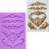 Silicone Fondant Cake Decorating Mould Chocolate Mold DIY Sugarcraft Flower Bouquet Silicone Mould Sugar Craft Fondant Moulds Baking Cake Border Decoration Tools Chocolate Fudge Mould Resin Cake Texture Pattern Silicon Mold