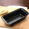 New Loaf Pan Rectangle Non Stick Carbon Steel Bread Baking Mould Muffin Pan Cupcake Kitchen Bakeware(Black)