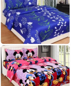2 Polycotton Double Bed Sheet 90"/90" + 4 Pillow Covers 17"/27"