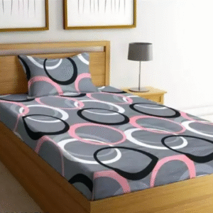 SINGLE COTTON BEDSHEET WITH ONE PILLOW COVERS