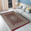 Turkish Carpet Cotton 5ft x 7ft, Rooms, Office, Pack of 1 Piece only, Red