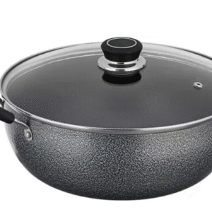 Glass lid kadhai, glass lid kadai, nonstick kadai, pot and pan set, nonstick cookware set Kadhai Non-Stick with Glass Lid Pot ,Handi Sat,Fry pan(new