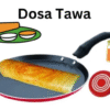 Non Stick Regular Dosa Tawa with Silicon Oil Brush Essential Tawas