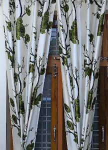 printed door curtain of 2 piece 4x7feet