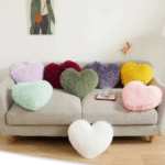 Heart Shape Multicolor Cushion (Set of 8)
