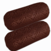 Home Sajja Velvet Luxury Bolster Pillow Cover Set of 2Pcs With Dori (Coffee color)