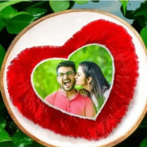 RED HEART PILLOW PHOTO CUSTOMIZED GIFTS
