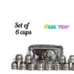 Free Stainless steel tray with 6 pcs cup