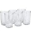 Premium Juicee and Water Glass Stylish Crystal Highball Drinking Glasses for Water, Juicee, Milk, lassi, Cocktails | Pack of 6 | 300 ML | Transpharant