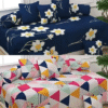 cotton combo Diwan set (Combo Include 2 singlebedsheet 10 Cushion cover, 4 Bolster Cover )