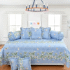 Decorative Frill Designer Diwan Set (1 Diwan Bedsheet , 2 Bolster Cover , 5 Cushion Cover (Pack of 8 Pieces)