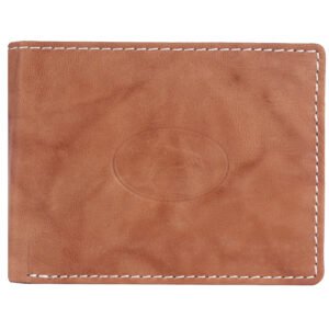 Delfin Genuine Leather Wallet for Men (Tan)