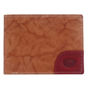 Delfin Genuine Leather Wallet for Men (Tan)