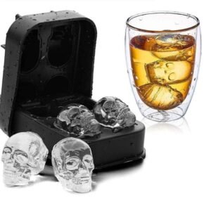 3D Skull Silicon Ice Cube Tray
