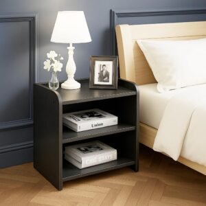 Deion Wooden Side Table - Night Stand & End Table Organiser - DIY Space Saver Storage Organizer - Bedside Furniture for Bedroom,Living Room,Hallway|Home Decor Items