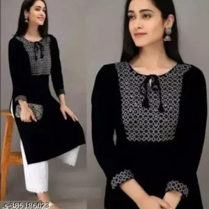 Elegant Black KURTI
