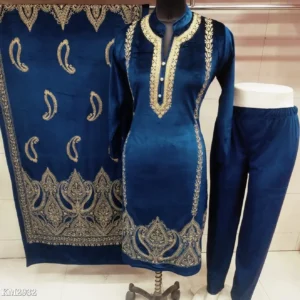 Velvet Dress For Women 3 Pc Set - XL