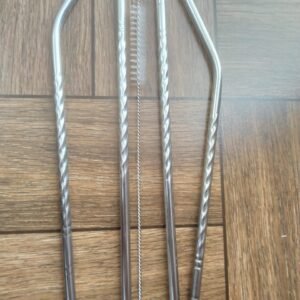 Stainless Steel Straw (4 straws + 1 straw cleaning brush)