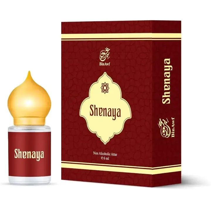 yCJHh6iz binawf shaanaya attar perfume for men & women, 6ml | luxurious blend of rose