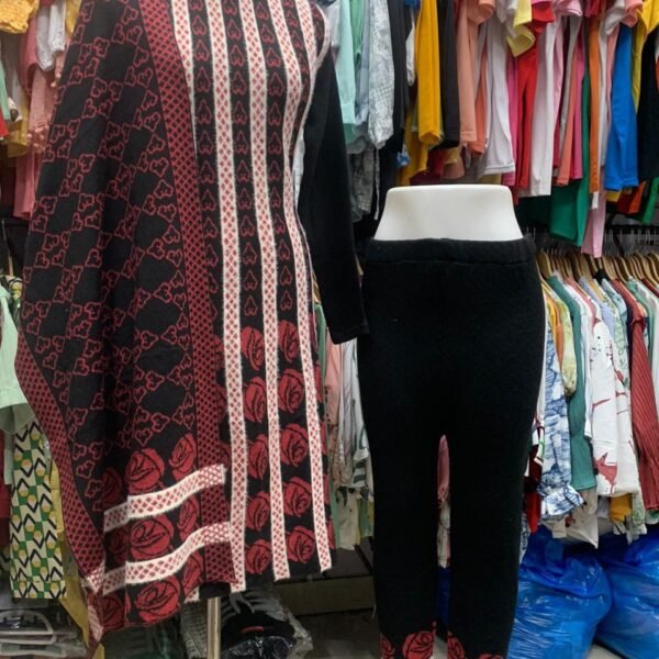 winter kurti plazo with dupatta