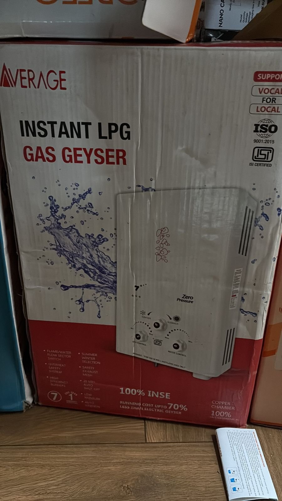 Average Gas Geyser