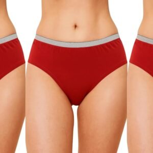 Renotrans Cotton Period Panty for Girls & Women No Pads Required Reusable Leakproof No Rashes (Pack of 3,2XL,Green)