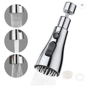 3 mode 360 Degree Movable Faucet Aerator Pillar Tap (Single Handle Installation Type)