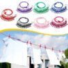 12 Clips Cloth Rope for Travel Home Outdoor Nylon Clothesline