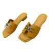 Mustard Yellow Loafer Mules