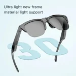 F06 Wireless Bluetooth Sunglass Fashion Anti Blue Light Smart Glass Dual Speaker Bluetooth  (Black, True Wireless)