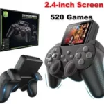 2.4-Inch Screen Handheld Gamepad Console with 520 Built-in Classic Games USB Gamepad  (Black, For Android) ,S 10
