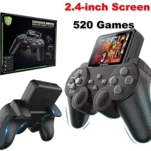 2.4-Inch Screen Handheld Gamepad Console with 520 Built-in Classic Games USB Gamepad  (Black, For Android) ,S 10