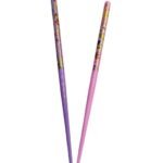 Decorative Hair Bun Sticks, Purple and Pink, juda pin Set of 2