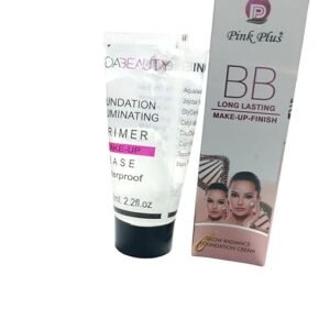Pink Plus BB Long Lasting Makeup Primer, Waterproof Foundation Base, 50ml, Glow Radiance Cream (Pack of 2)