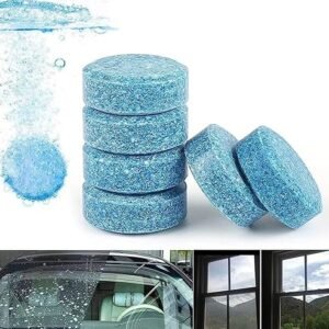 Car Wiper Detergent Effervescent Tablets Washer Auto Windshield Cleaner Glass Wash Cleaning Tablets-5 Pcs