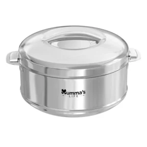 Mumma's LIFE Hot Box | Stainless Steel Casseroles | Hot Boxes for Kitchen | Hot Food, Easy to Store| Hygiene | Odourless (Silver) (2700ML)