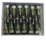 Natural Henna Cones, 100% Natural, Pack of 12, Black