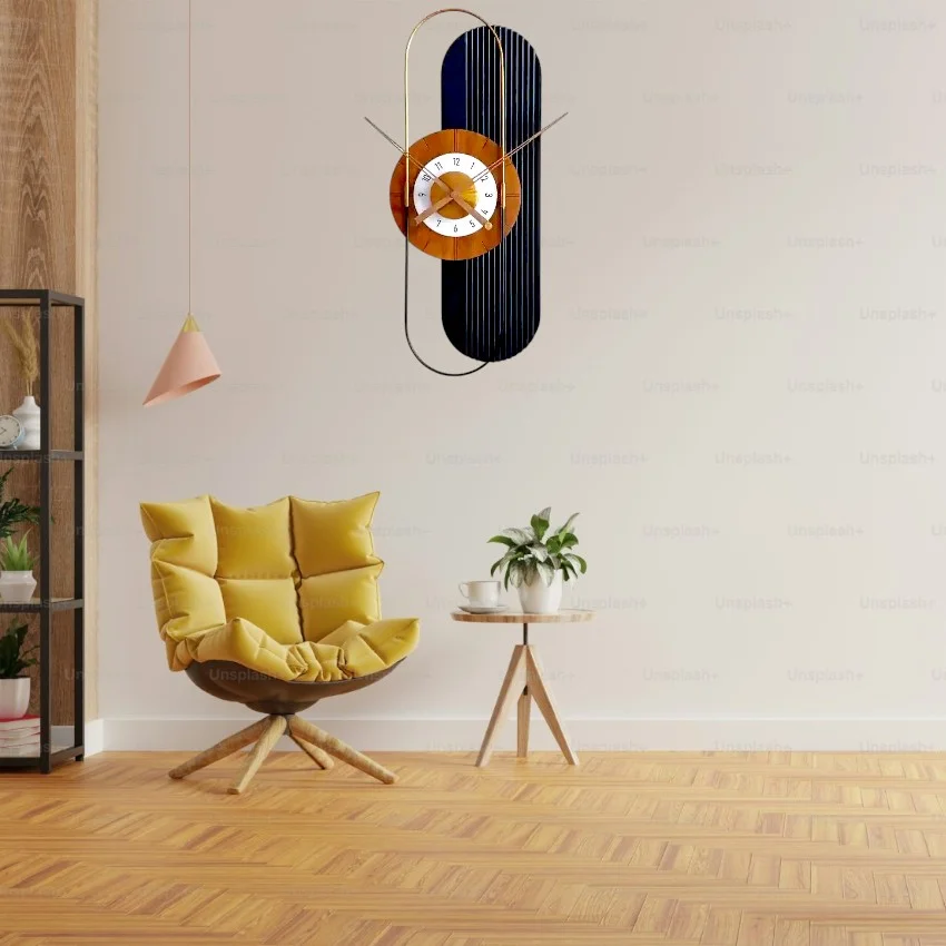 Designer Ring Clock ( Black, Without Glass, Standard ) Home Decor item