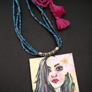 Blossom Muse – Hand painted Necklace