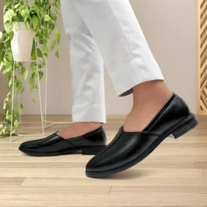 WUGO::Latest Stylish Men Nagra Shoes|Nagra Juttis/Rajsthani Juttis For Men's & Boys-MOC-NAGRA-BLK( Black)