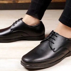 WUGO::Latest Trendy Men Formal Shoes |Black Derby Shoes| Office Shoes For Men's & Boys - Black