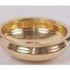 Brass Urli - New Round Pot Shape, Polished Finish | Golden Antique Imitation Design, Packaged In Box